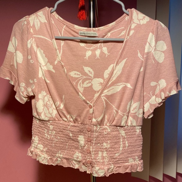 Button down smocked top - Picture 3 of 3